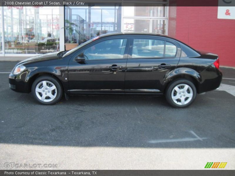 Black / Gray 2008 Chevrolet Cobalt LT Sedan