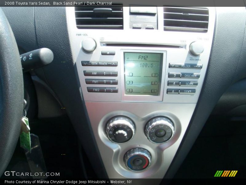 Black Sand Pearl / Dark Charcoal 2008 Toyota Yaris Sedan