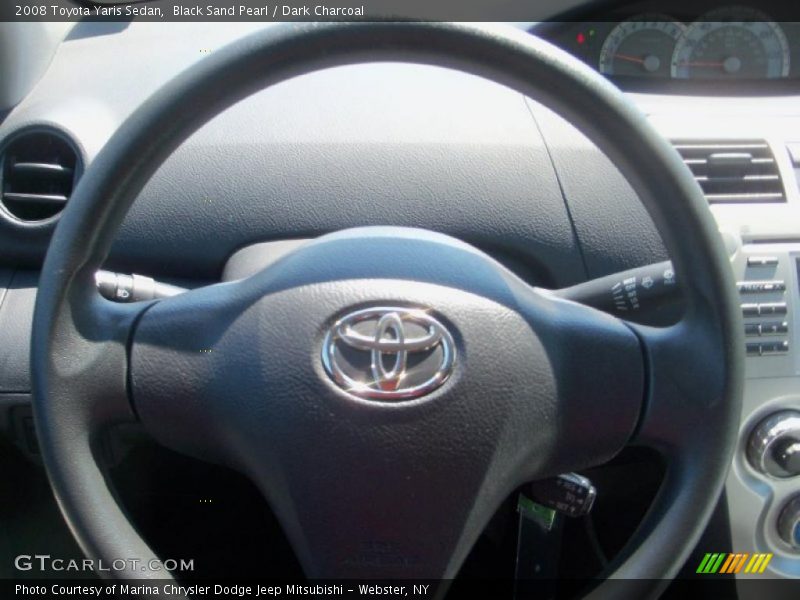 Black Sand Pearl / Dark Charcoal 2008 Toyota Yaris Sedan