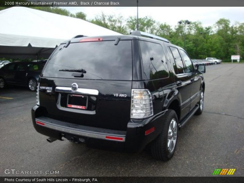 Black / Charcoal Black 2008 Mercury Mountaineer Premier AWD