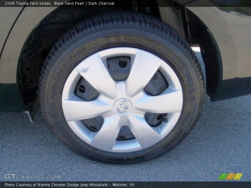Black Sand Pearl / Dark Charcoal 2008 Toyota Yaris Sedan