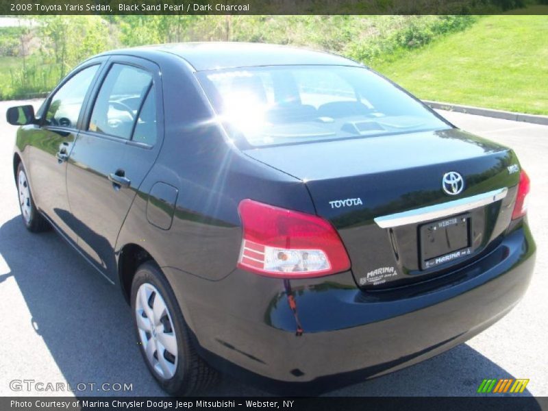 Black Sand Pearl / Dark Charcoal 2008 Toyota Yaris Sedan