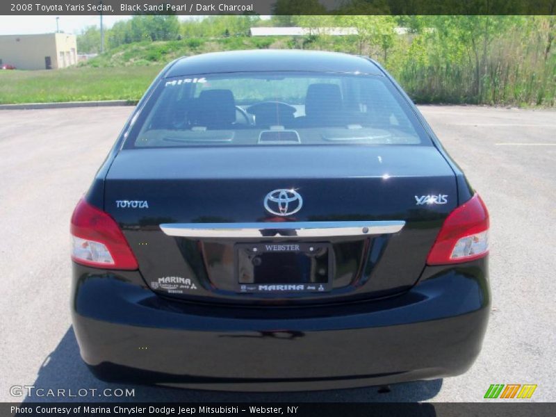 Black Sand Pearl / Dark Charcoal 2008 Toyota Yaris Sedan