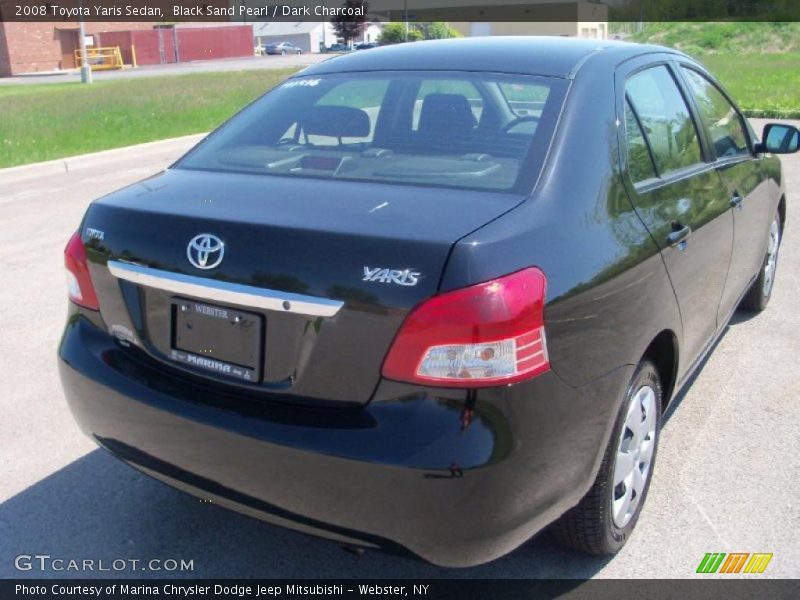 Black Sand Pearl / Dark Charcoal 2008 Toyota Yaris Sedan
