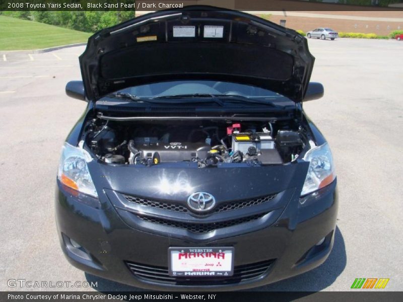Black Sand Pearl / Dark Charcoal 2008 Toyota Yaris Sedan