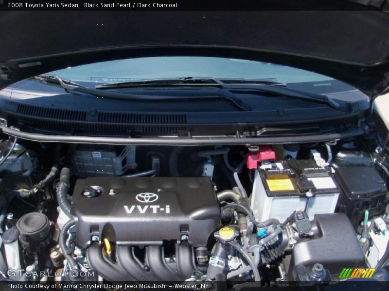 Black Sand Pearl / Dark Charcoal 2008 Toyota Yaris Sedan