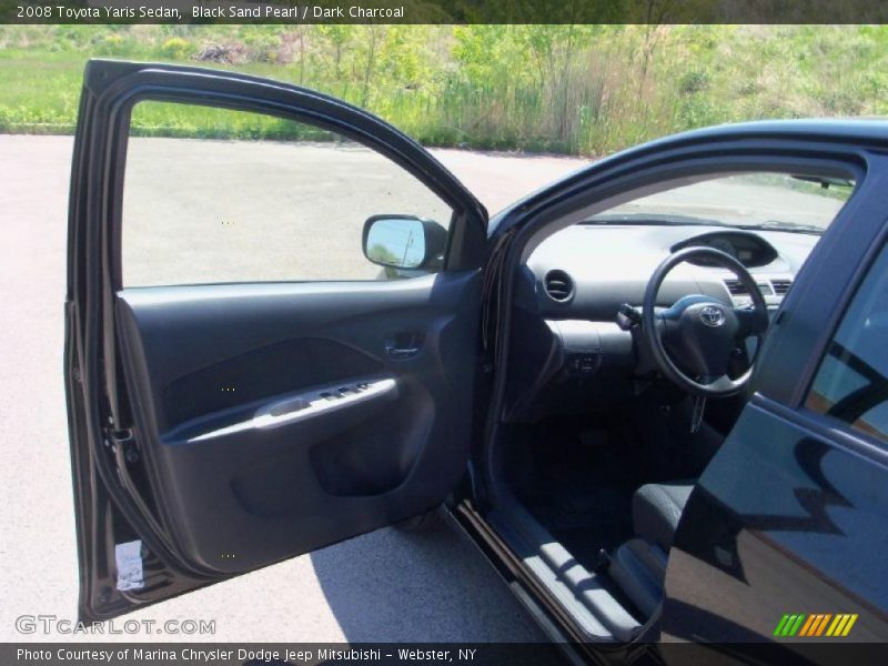 Black Sand Pearl / Dark Charcoal 2008 Toyota Yaris Sedan