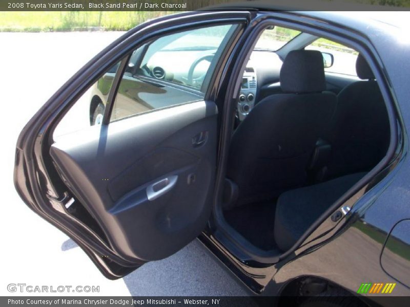 Black Sand Pearl / Dark Charcoal 2008 Toyota Yaris Sedan