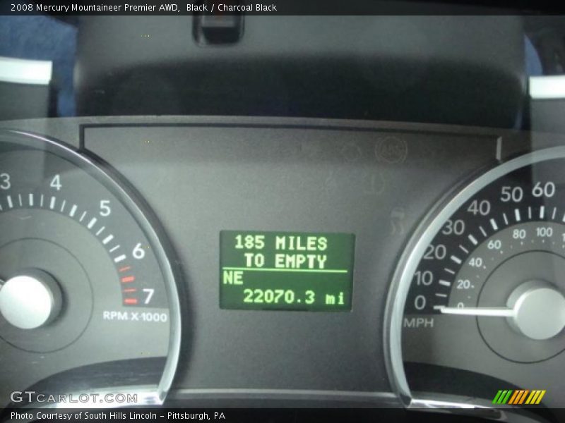 Black / Charcoal Black 2008 Mercury Mountaineer Premier AWD