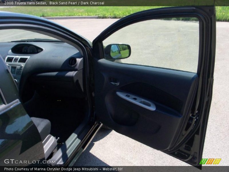 Black Sand Pearl / Dark Charcoal 2008 Toyota Yaris Sedan
