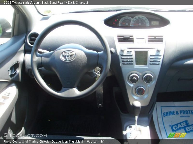 Black Sand Pearl / Dark Charcoal 2008 Toyota Yaris Sedan