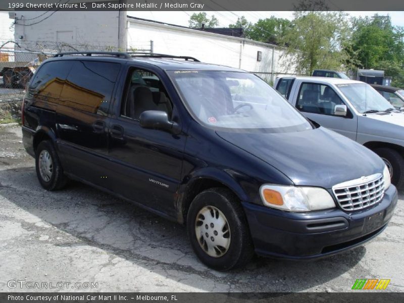 Dark Sapphire Metallic / Medium Gray 1999 Chevrolet Venture LS