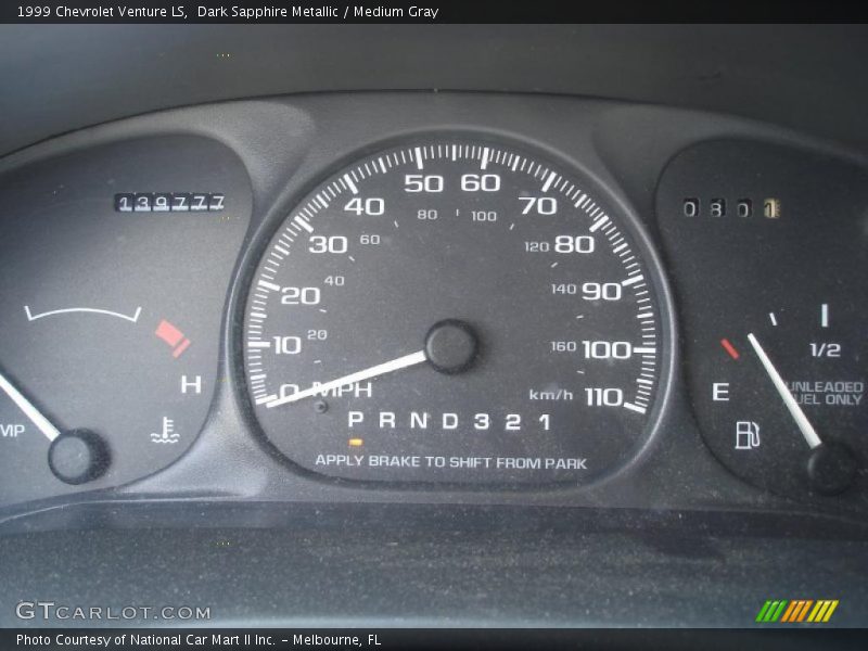 Dark Sapphire Metallic / Medium Gray 1999 Chevrolet Venture LS