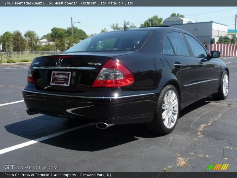 Obsidian Black Metallic / Black 2007 Mercedes-Benz E 550 4Matic Sedan