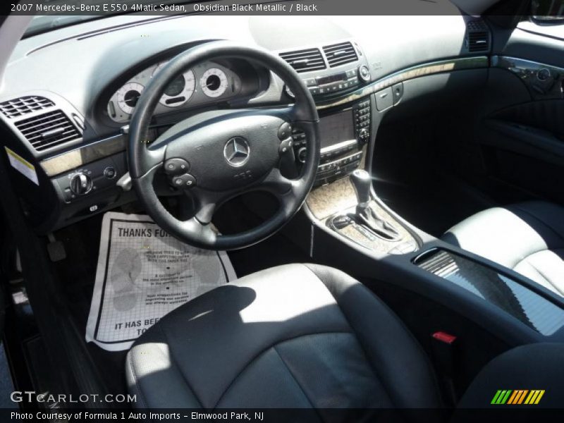 Obsidian Black Metallic / Black 2007 Mercedes-Benz E 550 4Matic Sedan