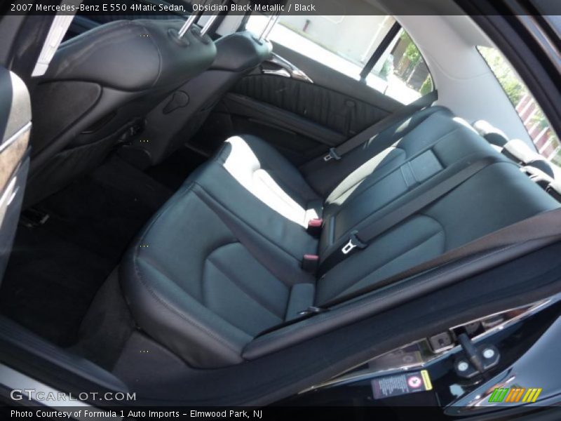 Obsidian Black Metallic / Black 2007 Mercedes-Benz E 550 4Matic Sedan