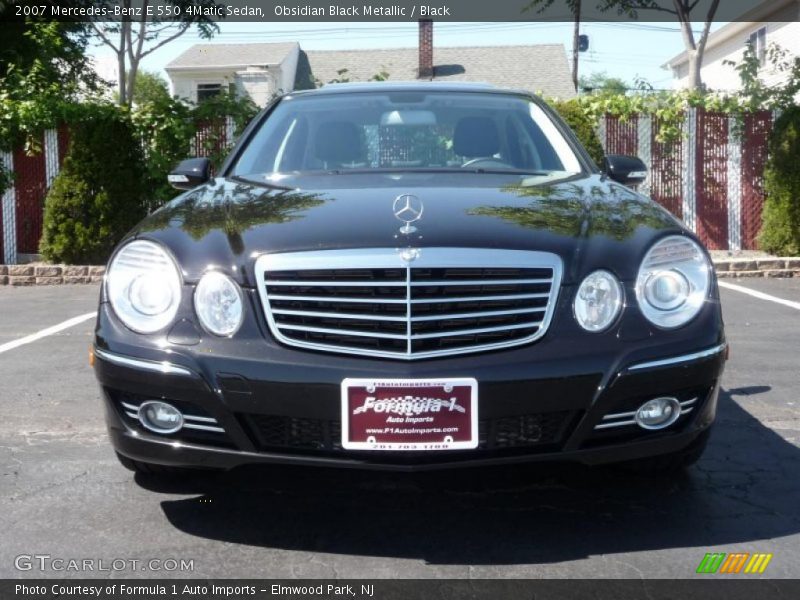 Obsidian Black Metallic / Black 2007 Mercedes-Benz E 550 4Matic Sedan