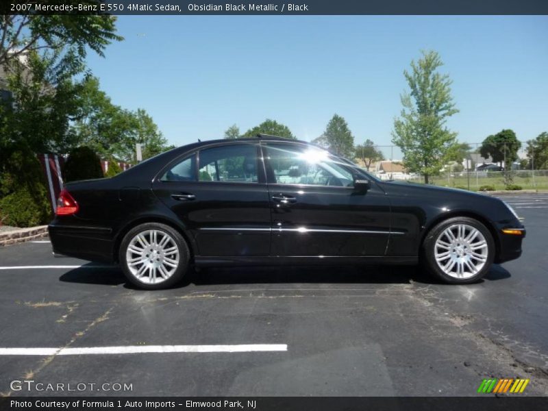 Obsidian Black Metallic / Black 2007 Mercedes-Benz E 550 4Matic Sedan