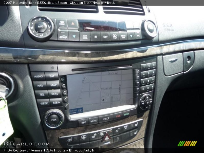 Obsidian Black Metallic / Black 2007 Mercedes-Benz E 550 4Matic Sedan