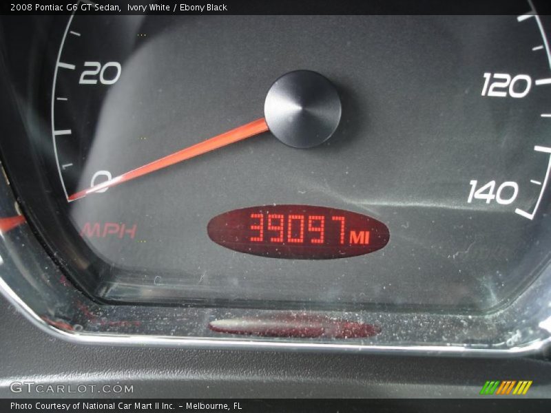 Ivory White / Ebony Black 2008 Pontiac G6 GT Sedan