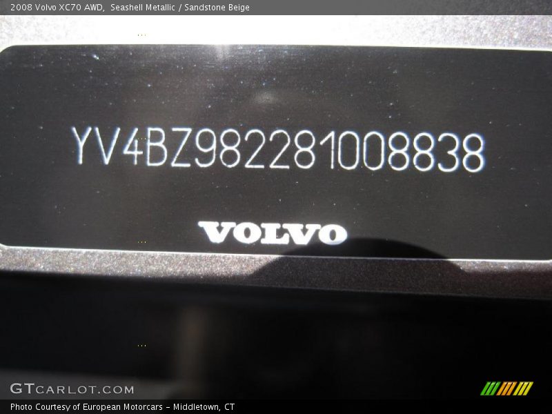Seashell Metallic / Sandstone Beige 2008 Volvo XC70 AWD