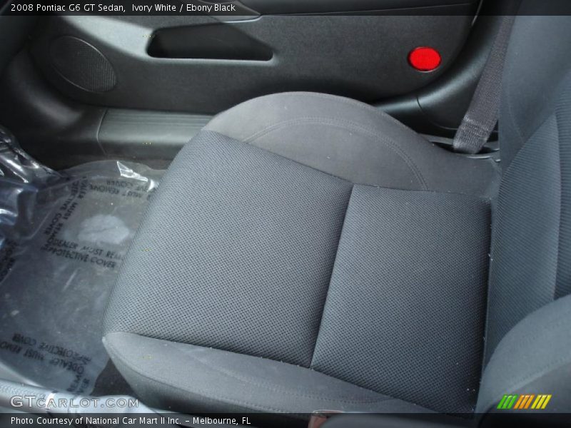 Ivory White / Ebony Black 2008 Pontiac G6 GT Sedan