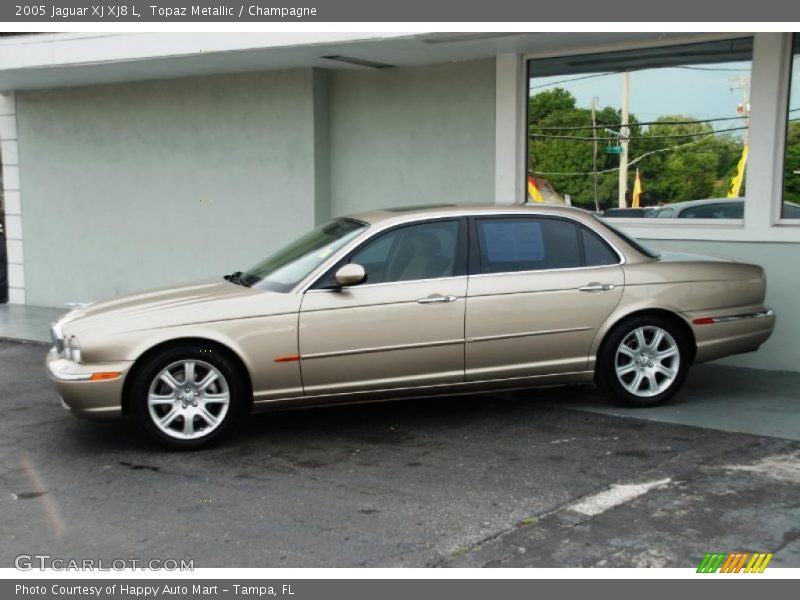 Topaz Metallic / Champagne 2005 Jaguar XJ XJ8 L