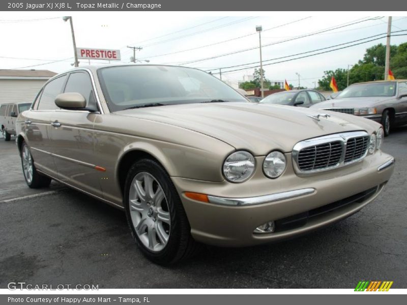 Topaz Metallic / Champagne 2005 Jaguar XJ XJ8 L