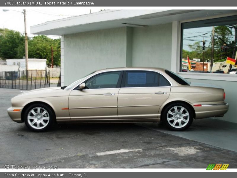 Topaz Metallic / Champagne 2005 Jaguar XJ XJ8 L