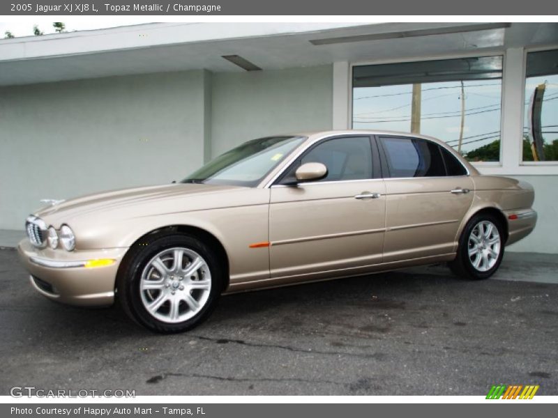 Topaz Metallic / Champagne 2005 Jaguar XJ XJ8 L