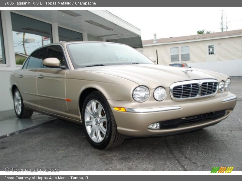 Topaz Metallic / Champagne 2005 Jaguar XJ XJ8 L