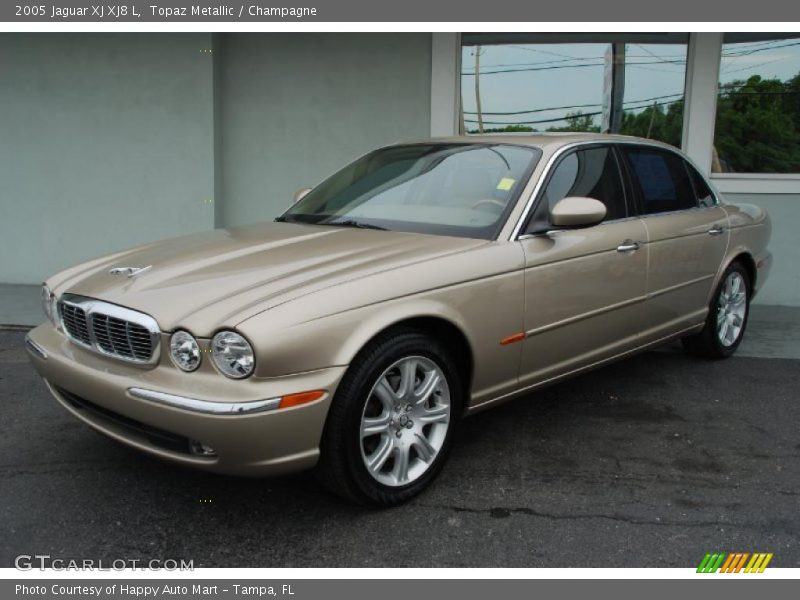 Topaz Metallic / Champagne 2005 Jaguar XJ XJ8 L