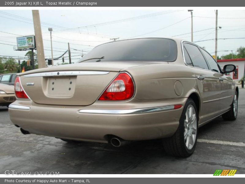 Topaz Metallic / Champagne 2005 Jaguar XJ XJ8 L