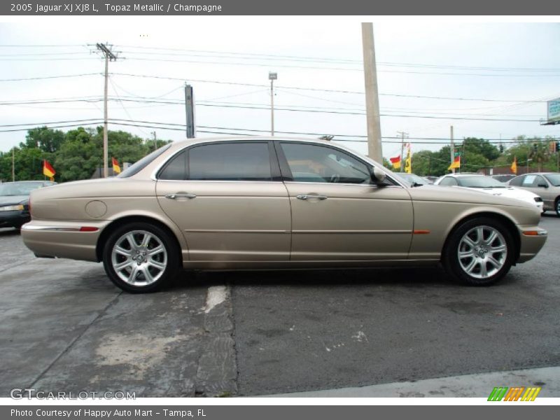 Topaz Metallic / Champagne 2005 Jaguar XJ XJ8 L