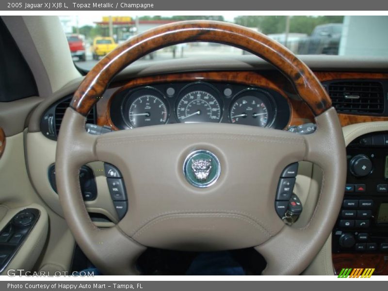 Topaz Metallic / Champagne 2005 Jaguar XJ XJ8 L