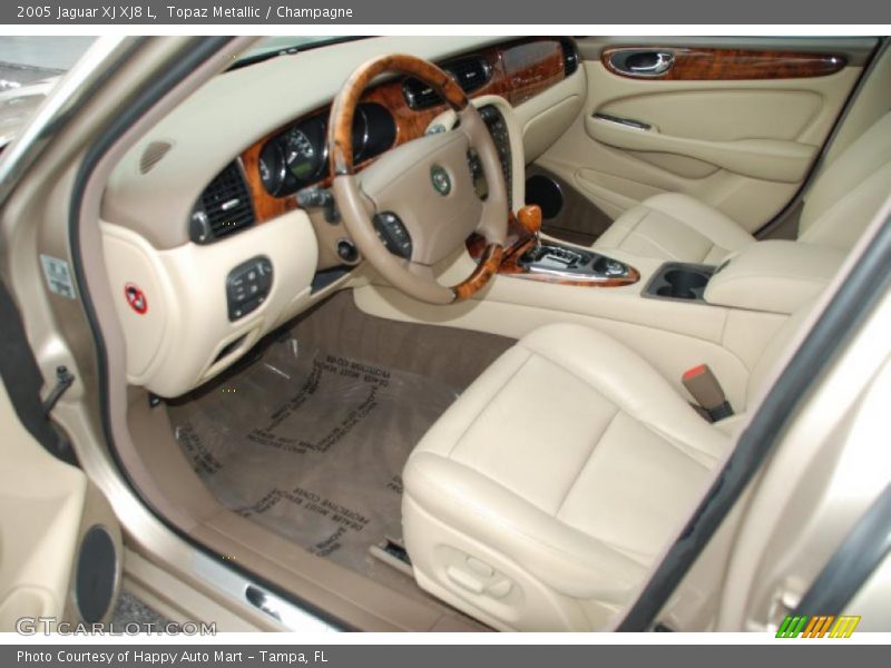 Topaz Metallic / Champagne 2005 Jaguar XJ XJ8 L