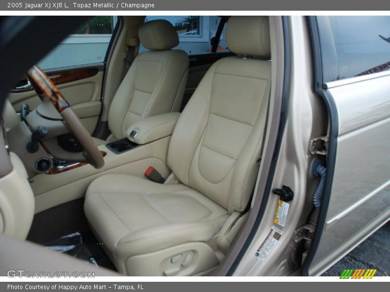 Topaz Metallic / Champagne 2005 Jaguar XJ XJ8 L