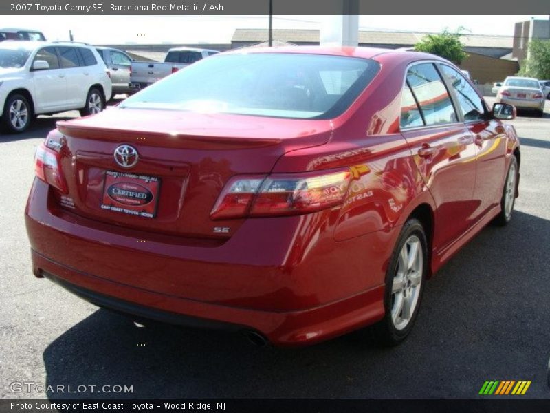 Barcelona Red Metallic / Ash 2007 Toyota Camry SE