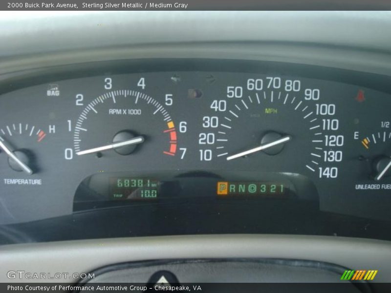 Sterling Silver Metallic / Medium Gray 2000 Buick Park Avenue