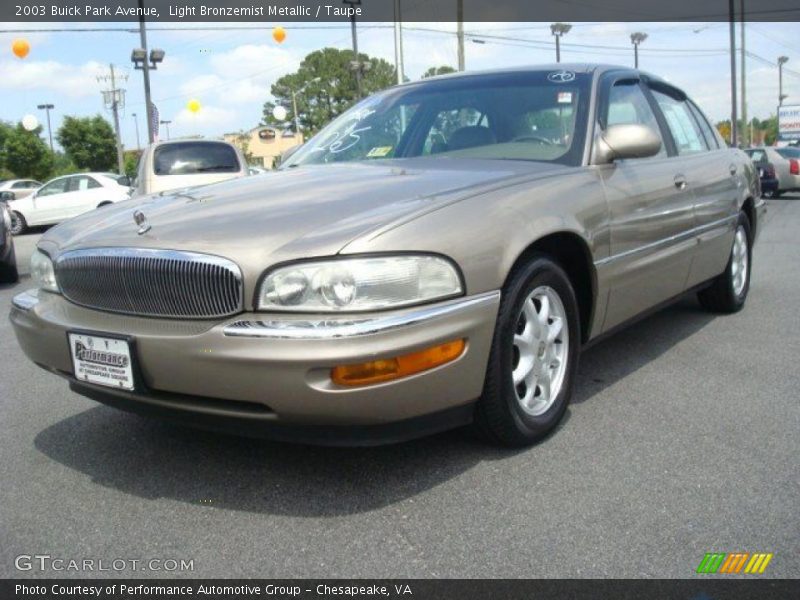 Light Bronzemist Metallic / Taupe 2003 Buick Park Avenue