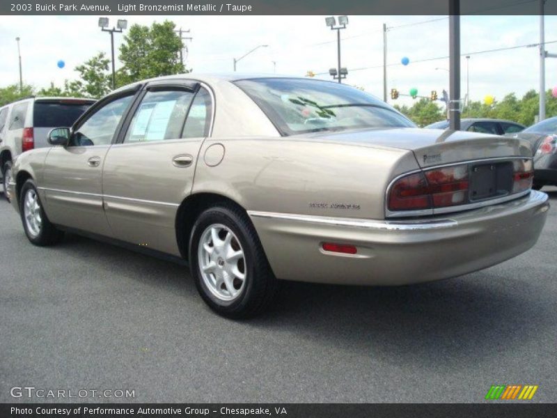 Light Bronzemist Metallic / Taupe 2003 Buick Park Avenue