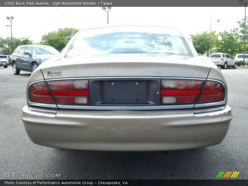Light Bronzemist Metallic / Taupe 2003 Buick Park Avenue