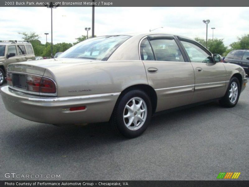 Light Bronzemist Metallic / Taupe 2003 Buick Park Avenue