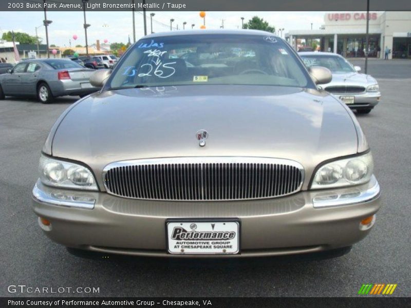 Light Bronzemist Metallic / Taupe 2003 Buick Park Avenue