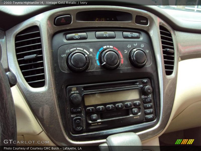 Vintage Gold Metallic / Ivory 2003 Toyota Highlander I4