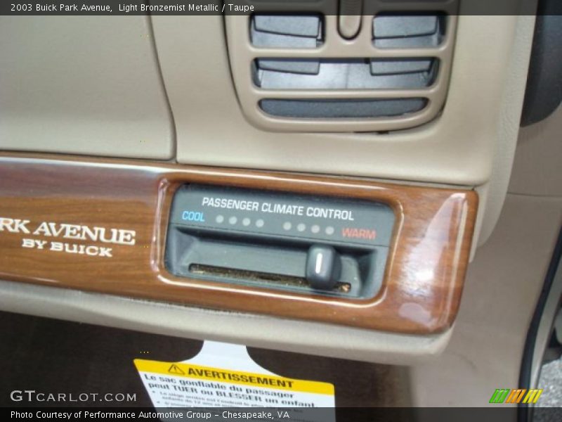 Light Bronzemist Metallic / Taupe 2003 Buick Park Avenue