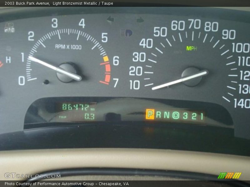 Light Bronzemist Metallic / Taupe 2003 Buick Park Avenue