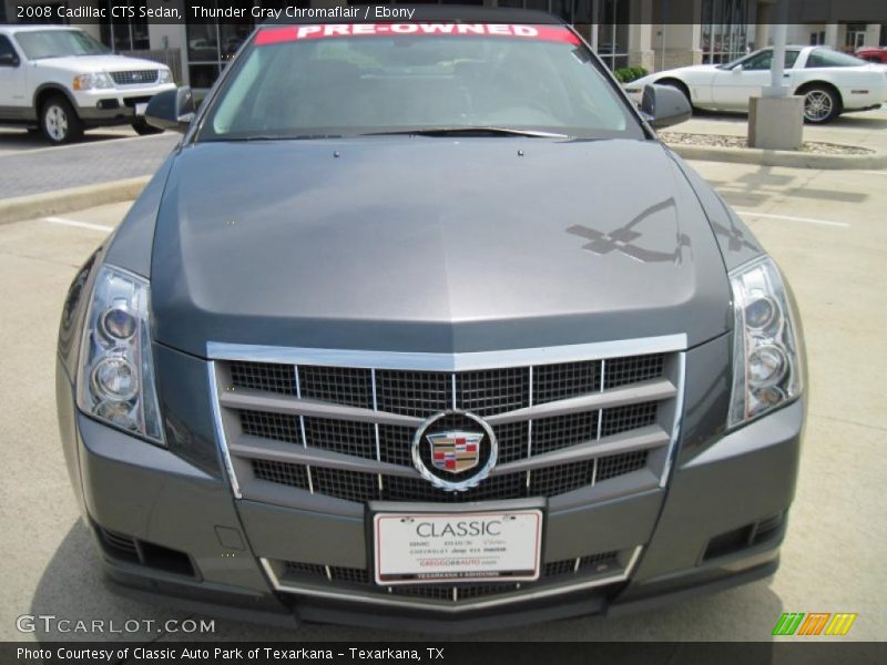 Thunder Gray Chromaflair / Ebony 2008 Cadillac CTS Sedan