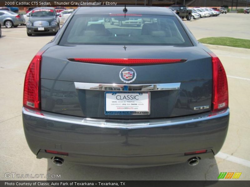 Thunder Gray Chromaflair / Ebony 2008 Cadillac CTS Sedan