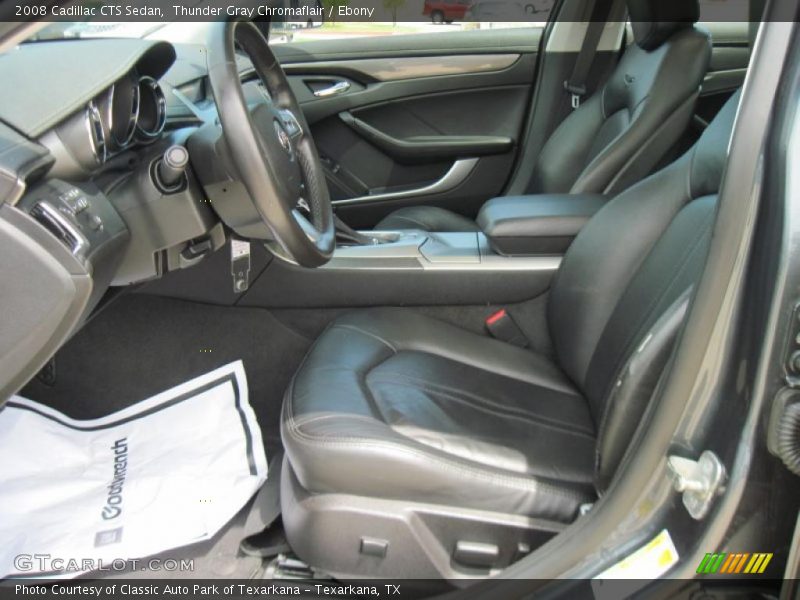 Thunder Gray Chromaflair / Ebony 2008 Cadillac CTS Sedan